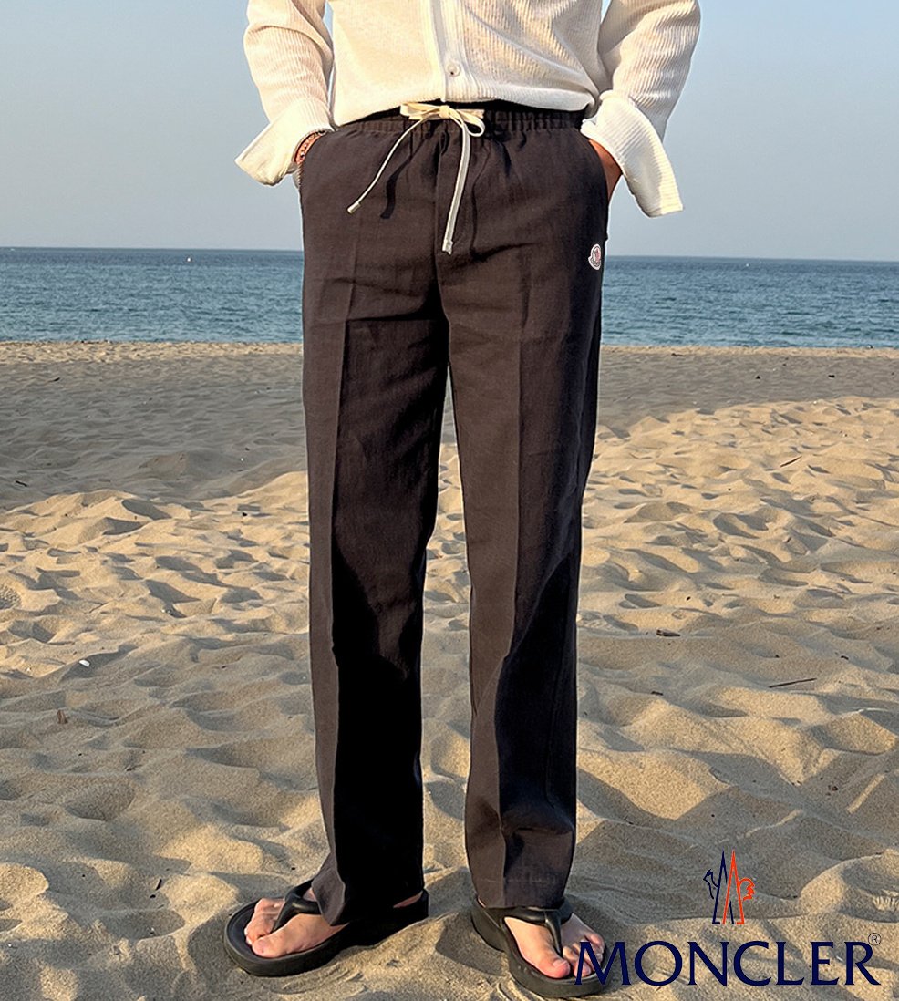 41238_MC 린넨 세미와이드 밴딩팬츠